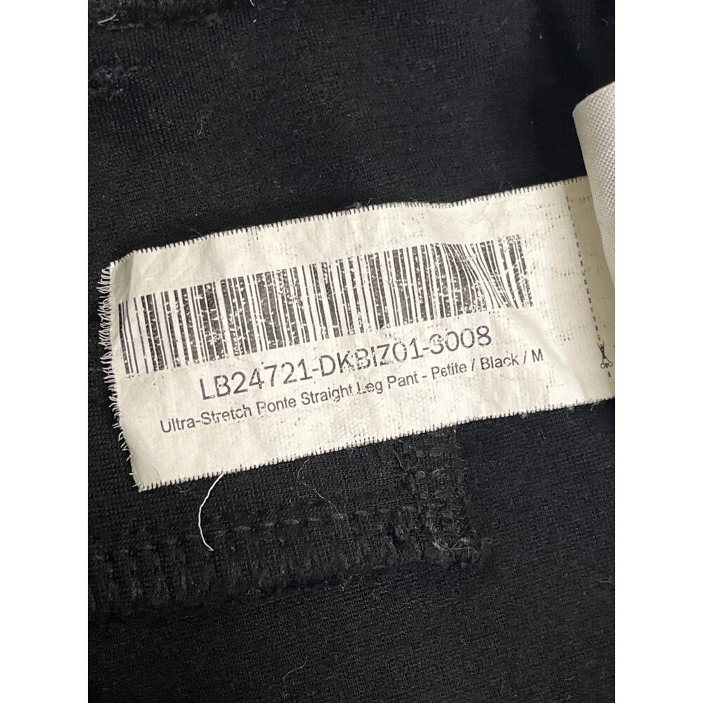 Quince Black ultra stretch ponte straight leg pants, size medium petite - Picture 12 of 15